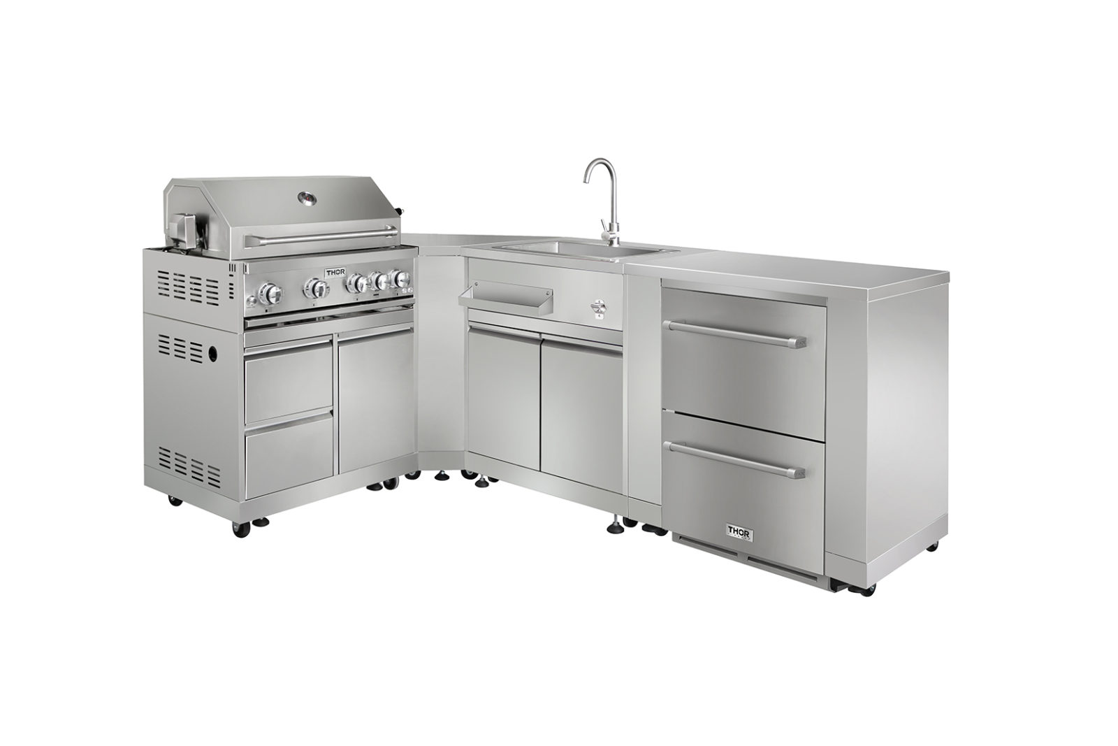 The Ultimate Stainless Steel Outdoor Kitchen