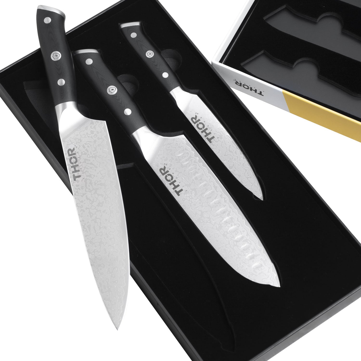 Thor Kitchen 3-Piece Damascus Knife Set – Model DS0301P