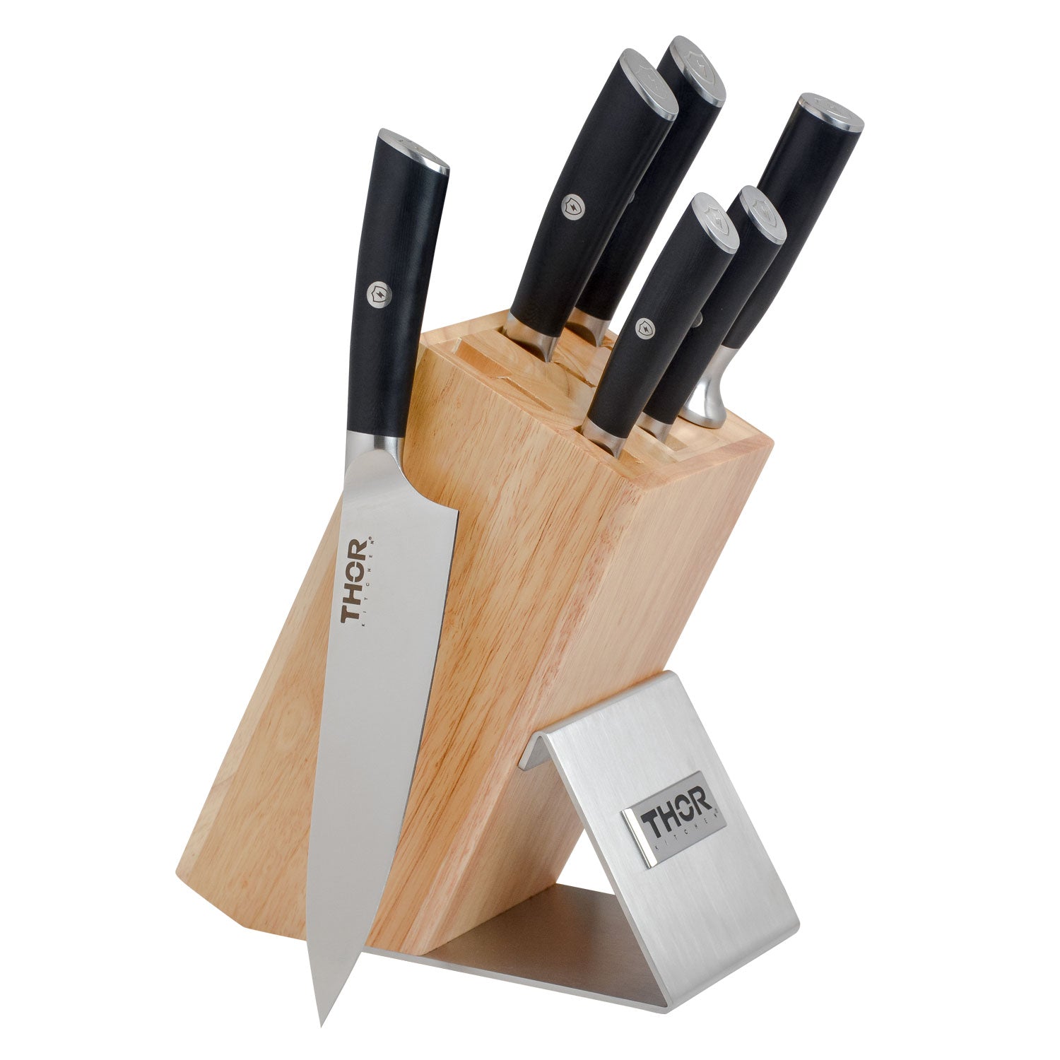 Thor Kitchen 7-Piece Knife Set with Knife Block – Model GS0701P