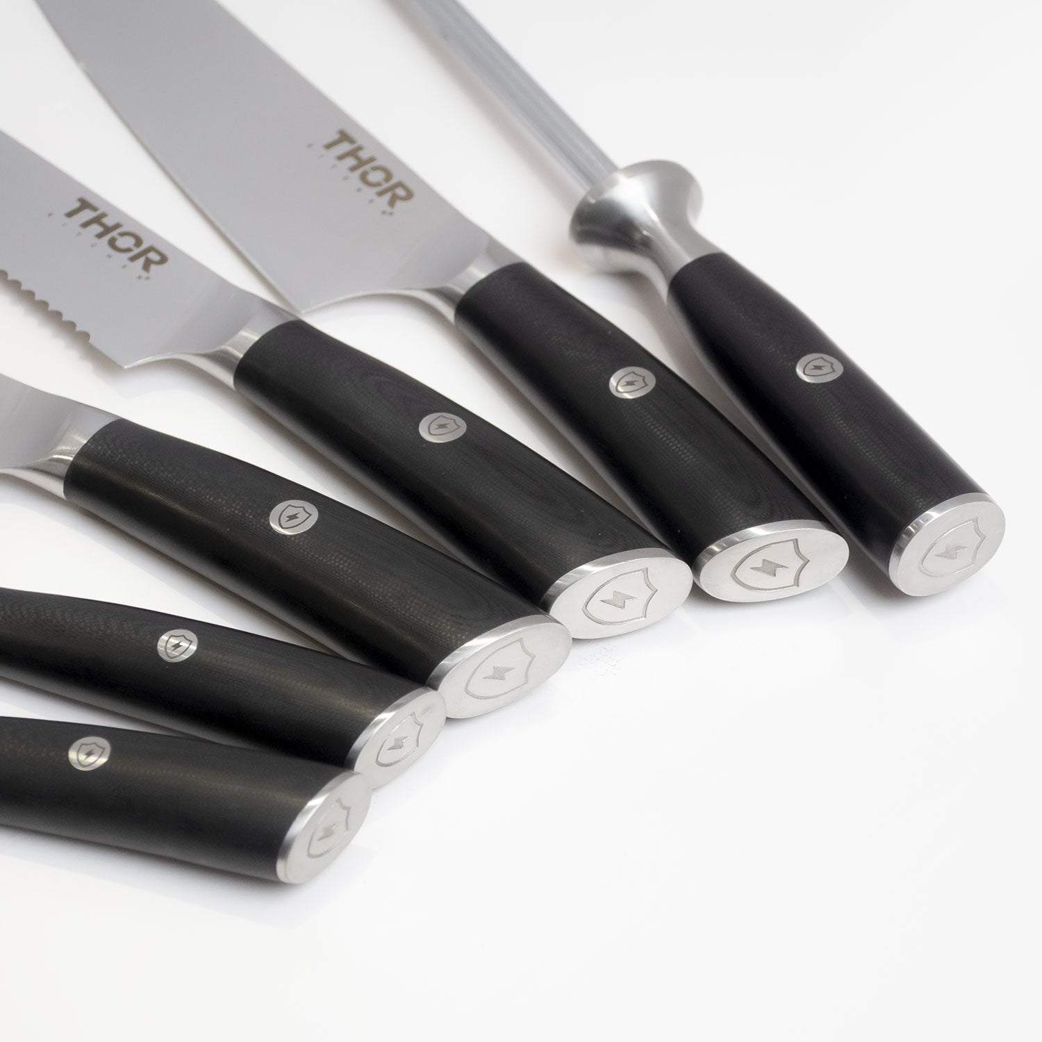 Thor Kitchen 7-Piece Knife Set with Knife Block – Model GS0701P