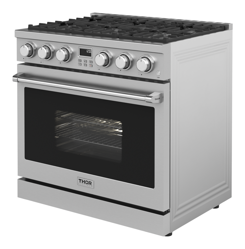 Buy 36 Inch Contemporary Professional Gas Range & Stove (ARG36) | Thor ...