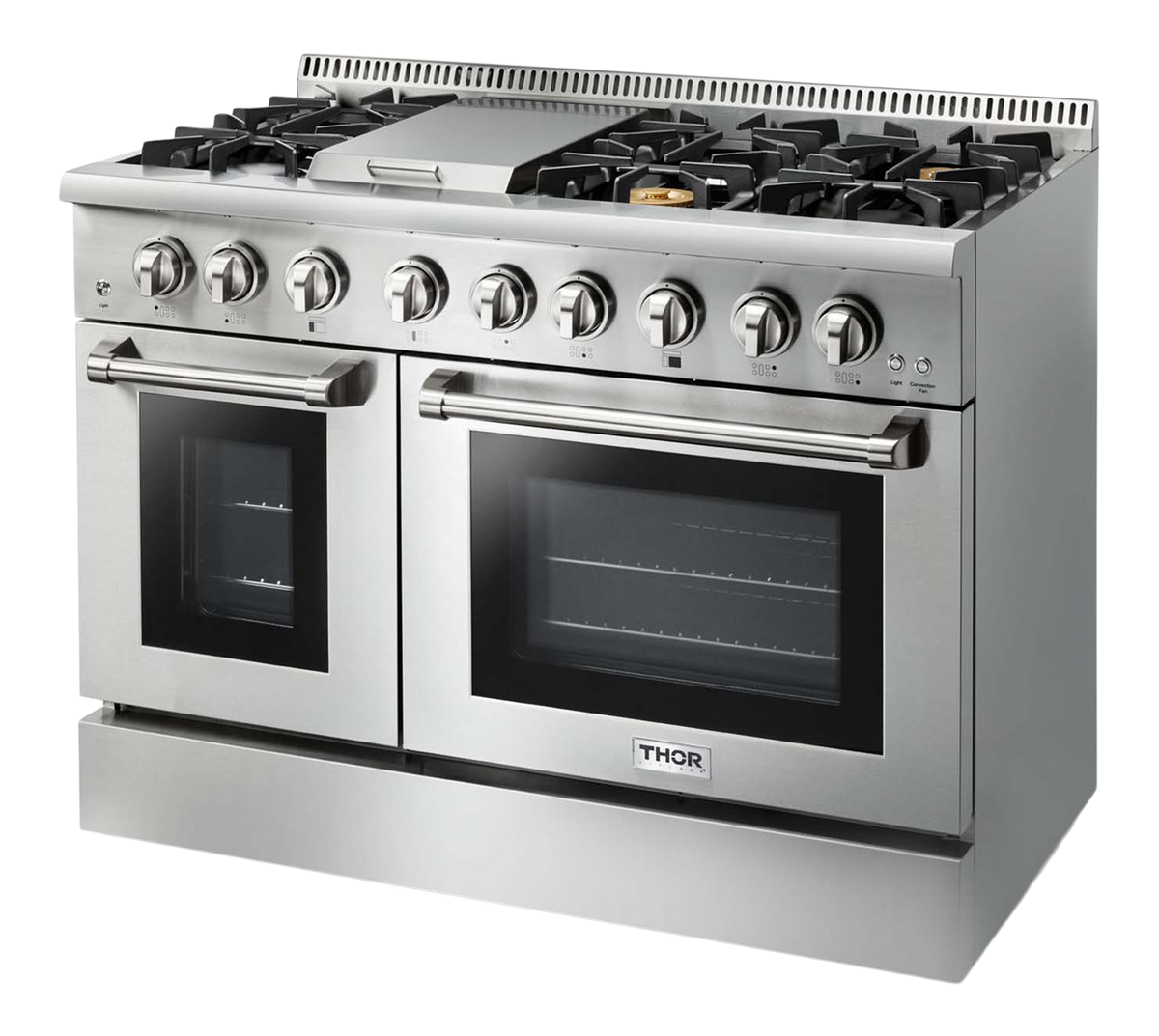 Buy 48 Inch Stainless Steel Dual Fuel Gas Range & Stove (HRD4803U ...