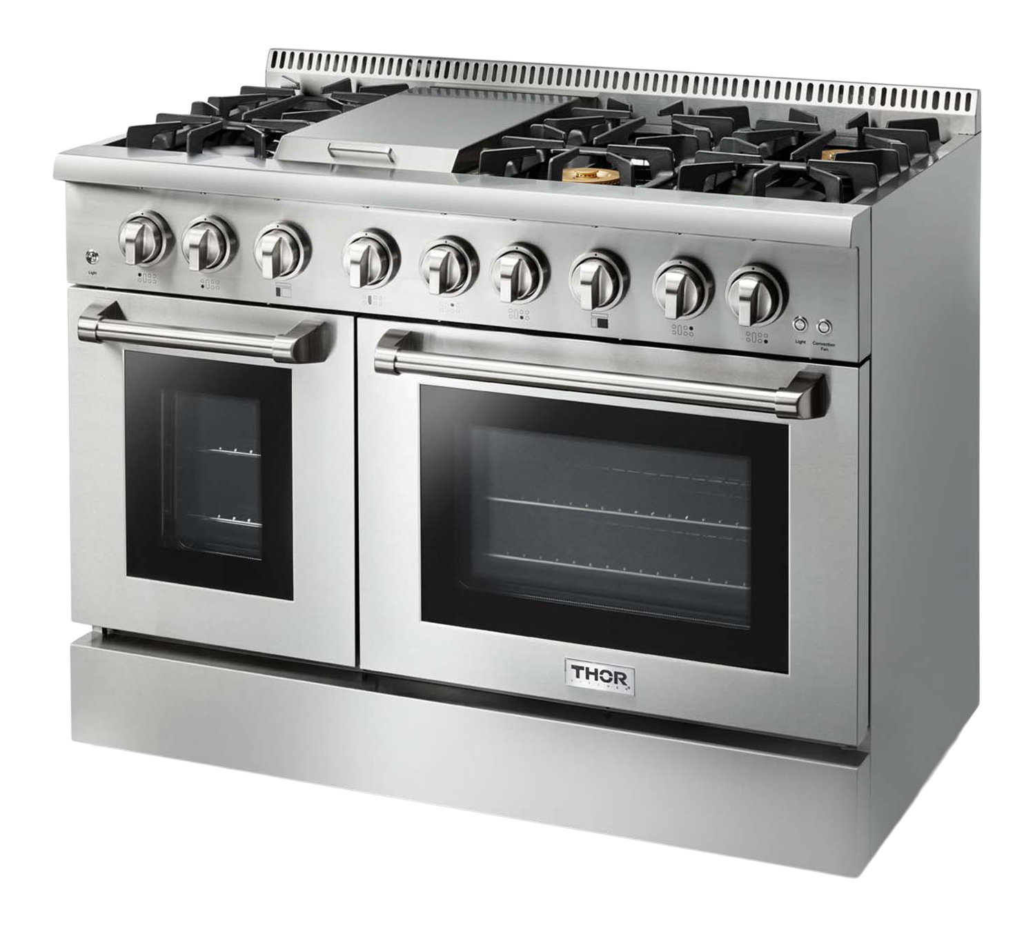 Thor Kitchen 48 Inch Professional Dual Fuel Range in Stainless Steel - HRD4803ULP