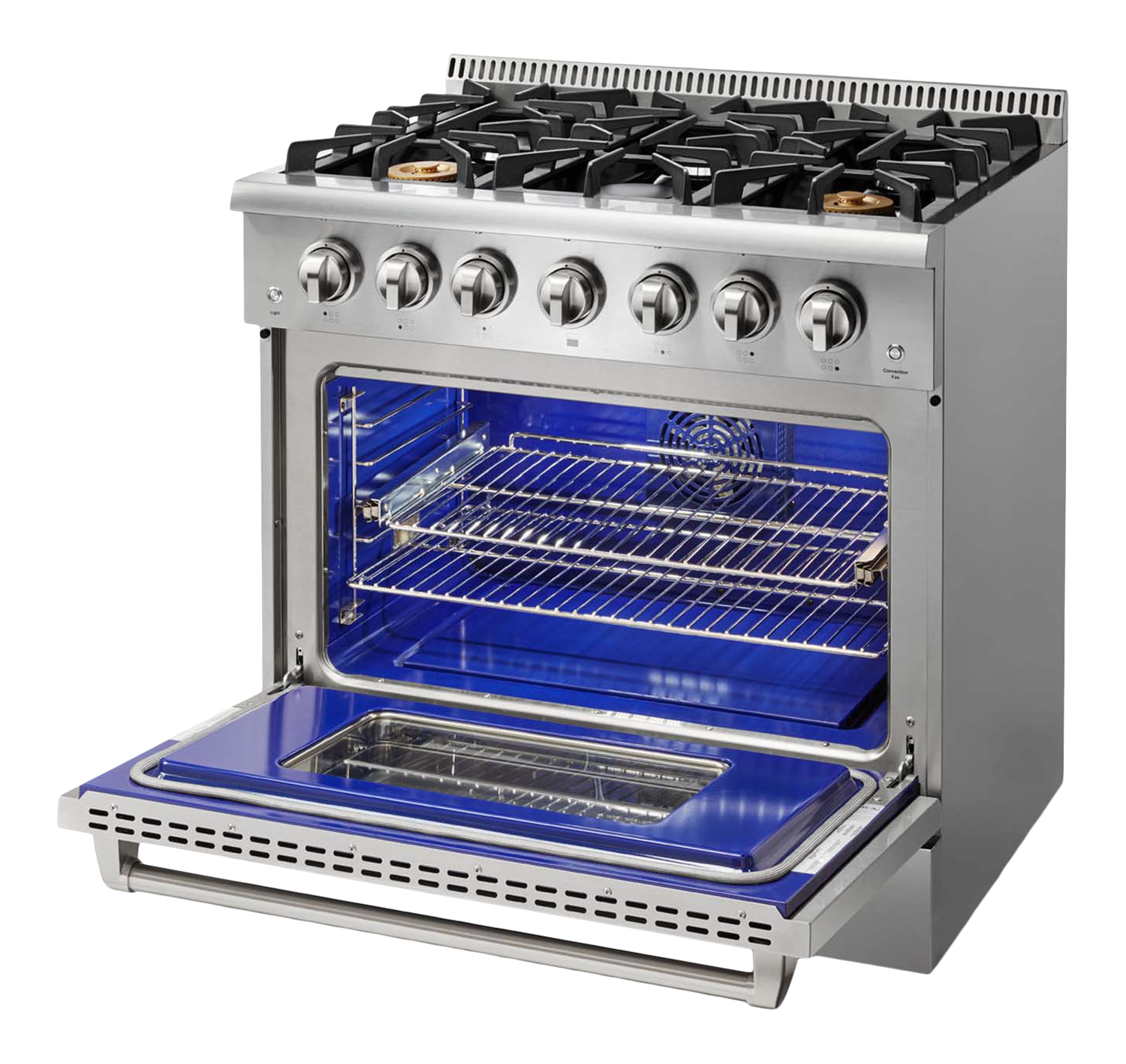 Thor Kitchen 36-Inch Professional Liquid Propane Range - Model HRG3618ULP-R (Renewed)