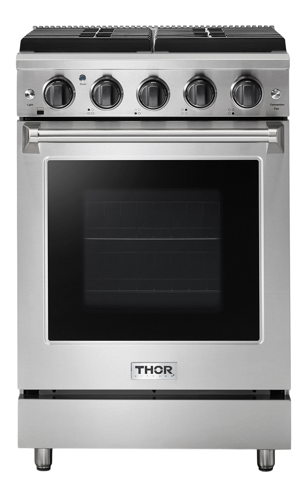 Shop 24 Inch Refurbished Stainless Steel Gas Range/Stove (LRG2401U-R ...