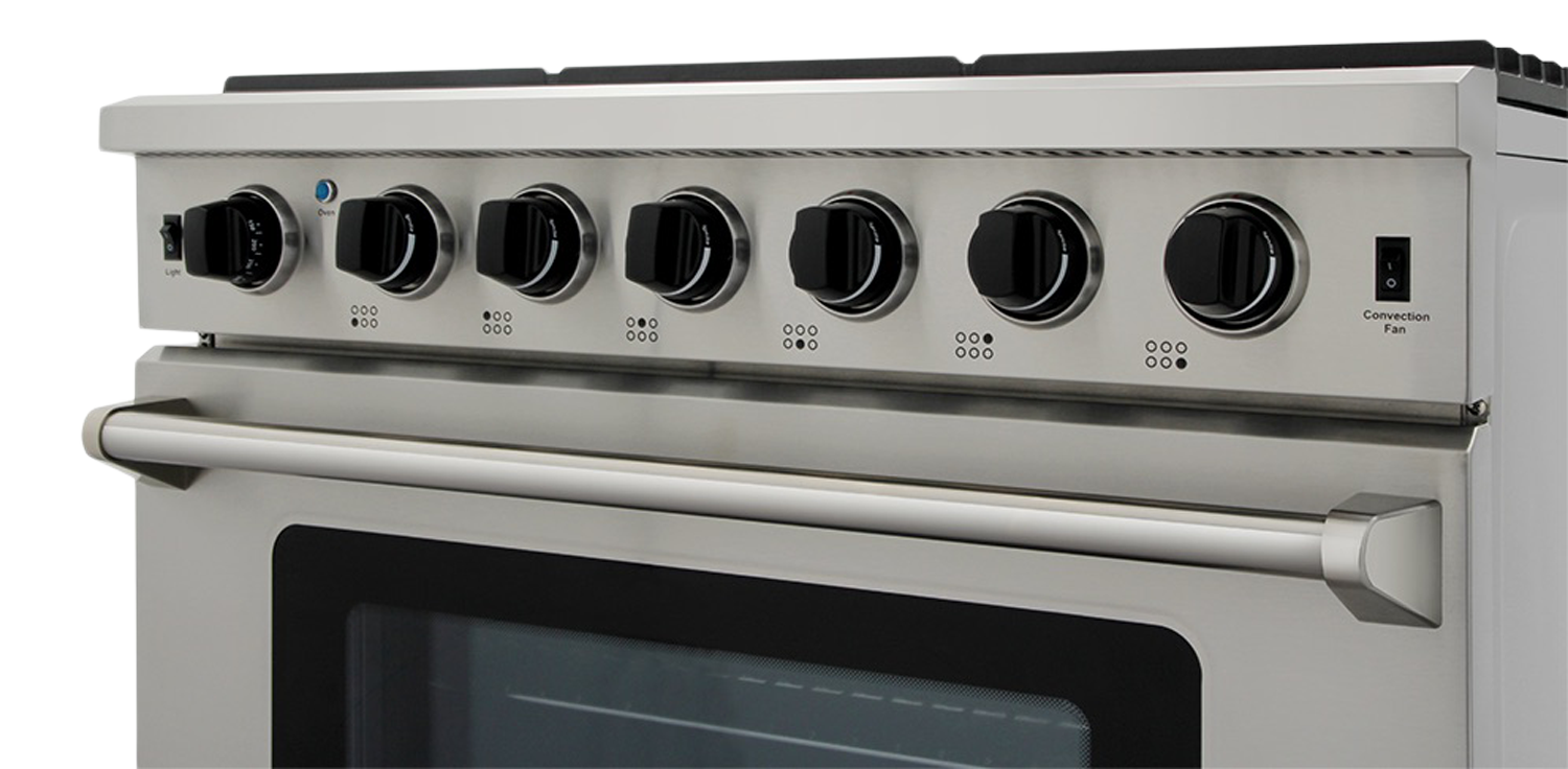 Thor Kitchen 36-Inch Liquid Propane Range - Model LRG3601ULP-R (Renewed)