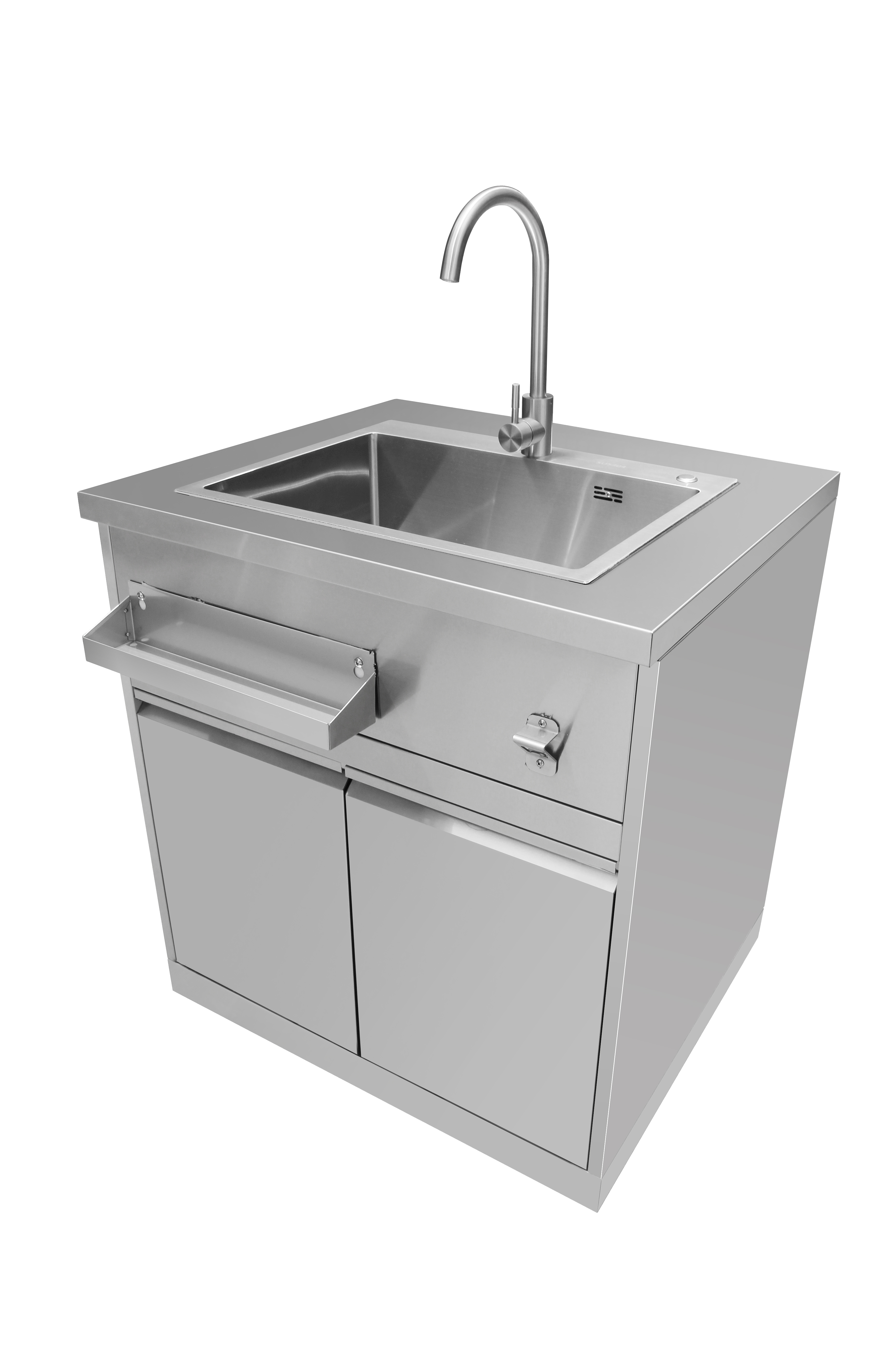 Thor Kitchen Outdoor Kitchen Sink Cabinet in Stainless Steel - Model MK01SS304-R (Renewed)