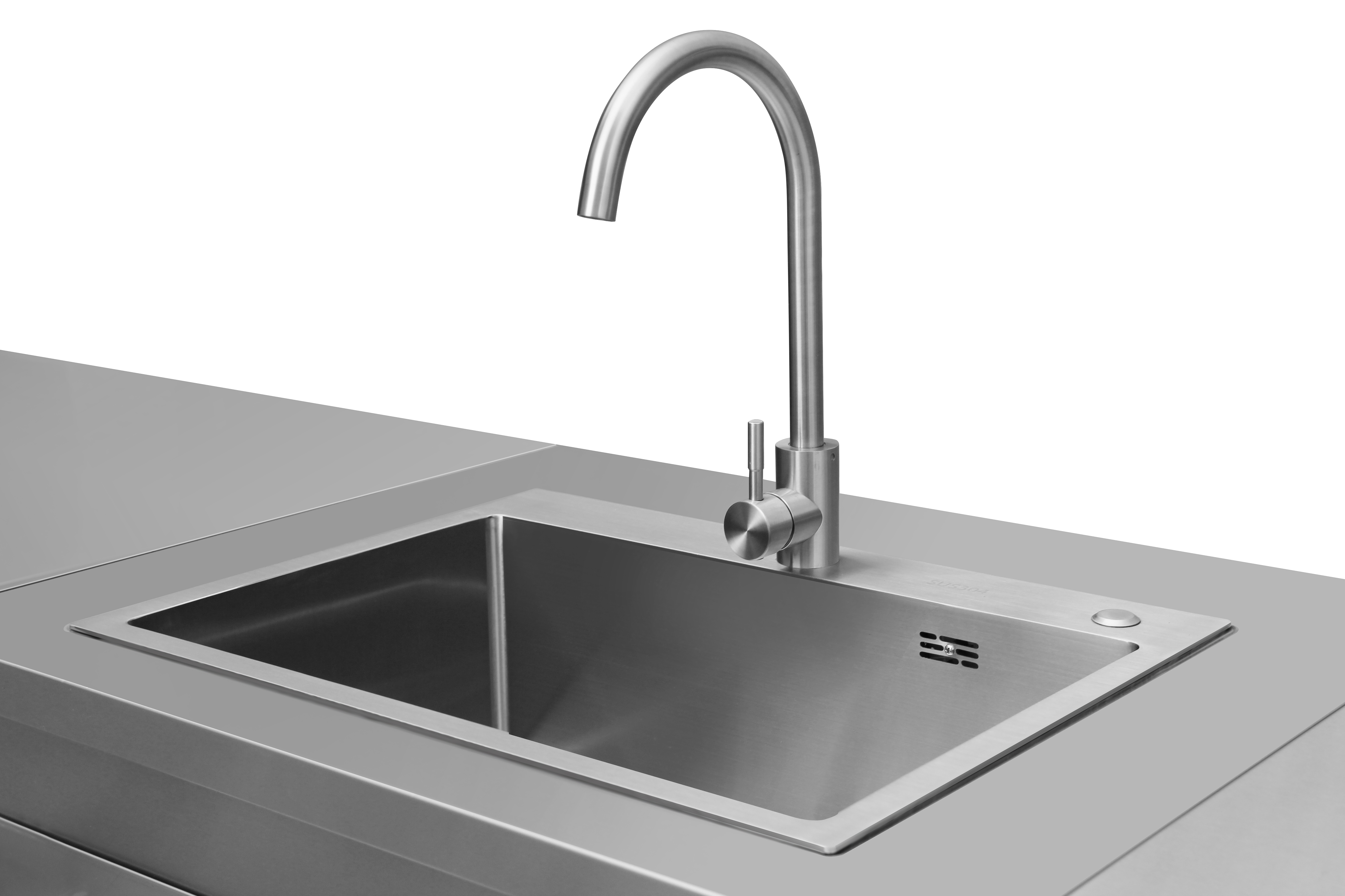 Thor Kitchen Outdoor Kitchen Sink Cabinet in Stainless Steel - Model MK01SS304-R (Renewed)