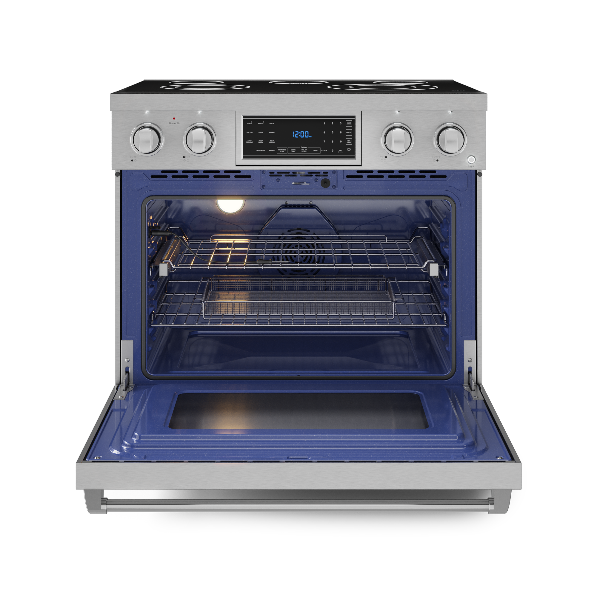 36 Inch Professional Electric Range with Tilt Panel Touch Control in Stainless Steel | Gordon Ramsay Series - RSE36