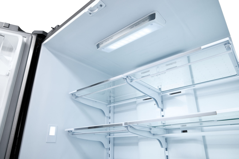 Thor Kitchen 36 Inch Professional French Door Refrigerator with Freezer Drawers - Model TRF3602
