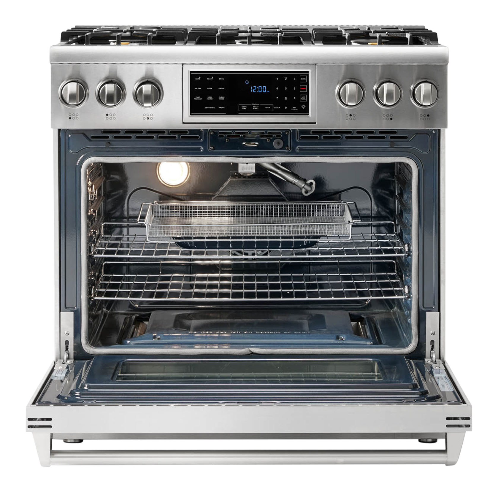 Thor Kitchen 36-Inch Tilt Panel Professional Liquid Propane Range - TRG3601LP