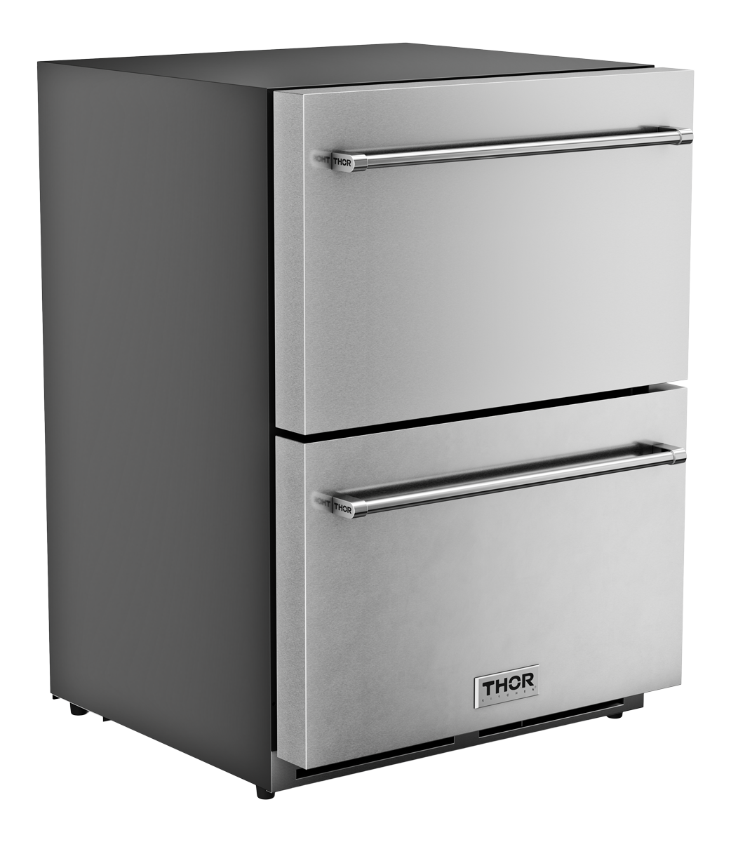 Thor Kitchen 24-Inch Indoor Outdoor Freezer Drawer – Model TRZ24U-R (Renewed)